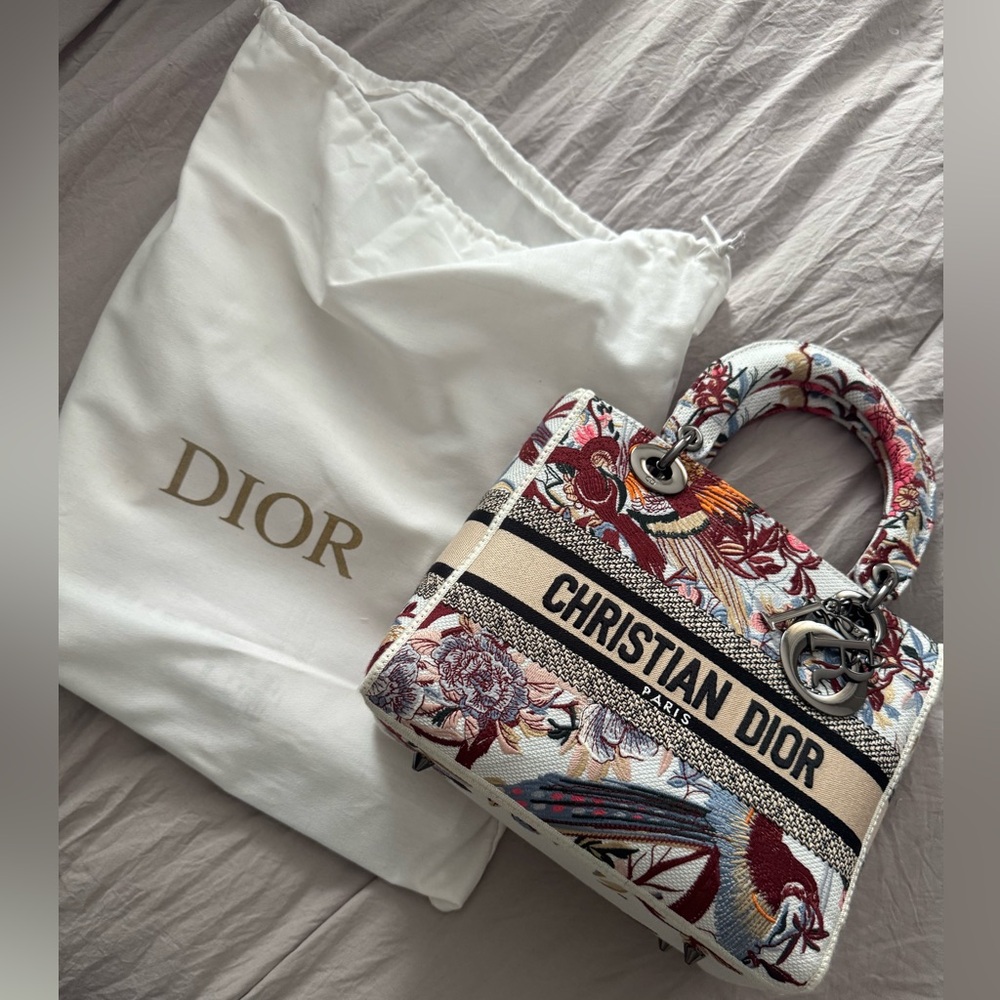 Dior Multicolor Embroidered Bag